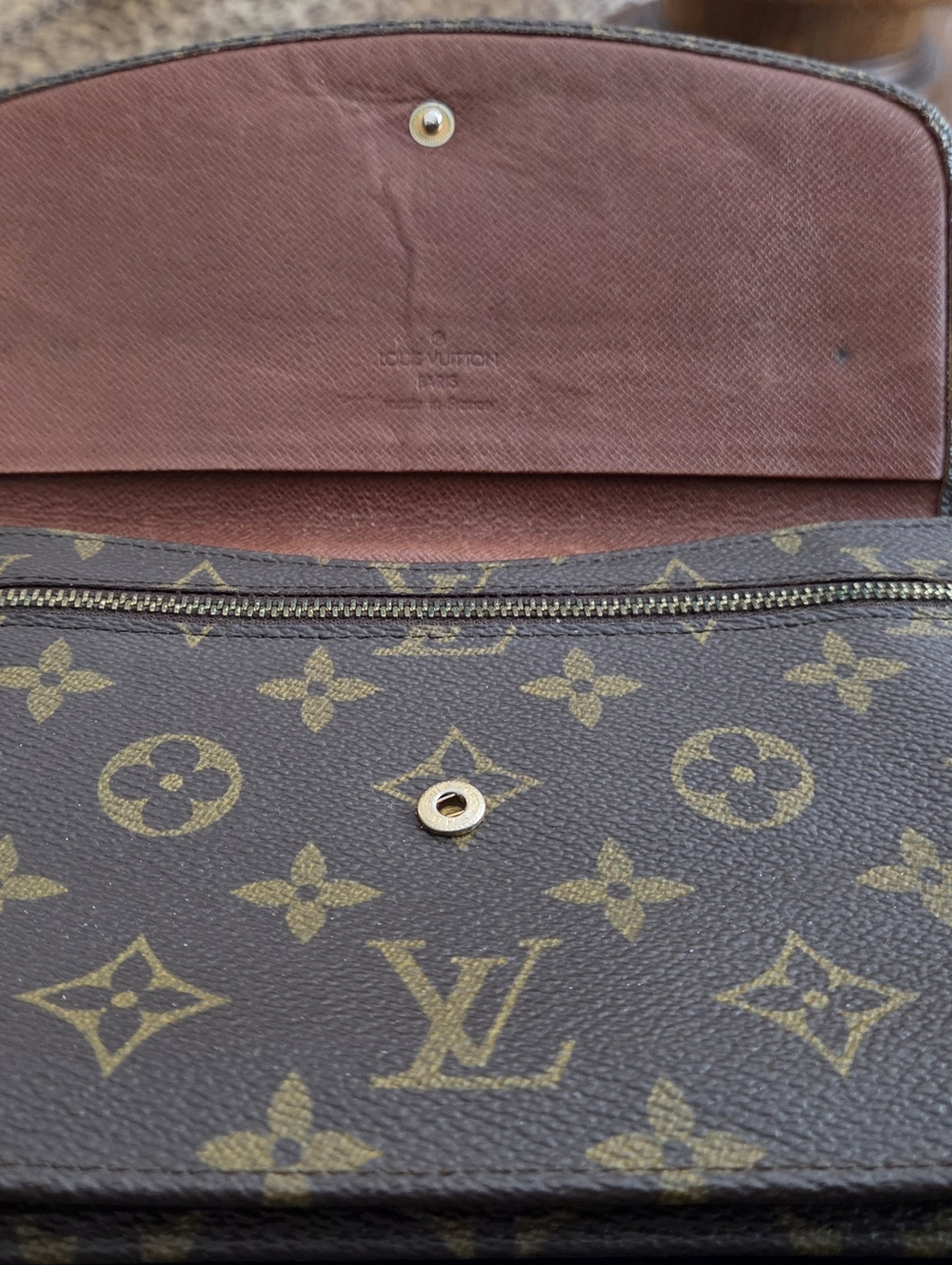 Vtg Louis Vuitton Vintage Monogram Canvas Rabat Pochette Clutch Bag - Picture 7 of 8